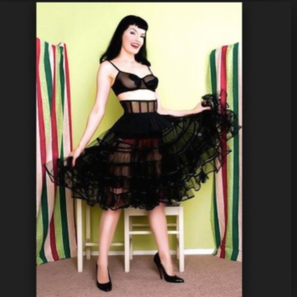 Her Universe Dresses & Skirts - Her Universe Black Chiffon Tulle Crinoline Skirt